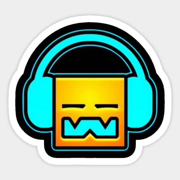 Yellow Geometry Dash Sticker by jargony